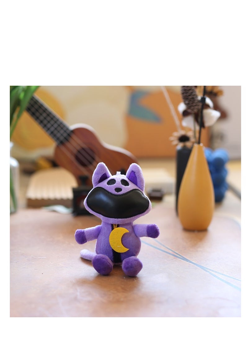 New SmilingCritters Chapter 3 CatNap Keychain Smiling Critters Keychain Cute CatNap Cartoon Anime SmilingCritters Keychain Toy for Game Fans Kids Birthday Gift 2pcs - Image 4